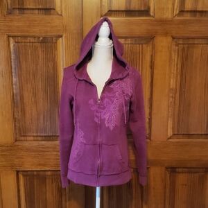 Maurices Purple Pink Women's Zip-up Hoodie